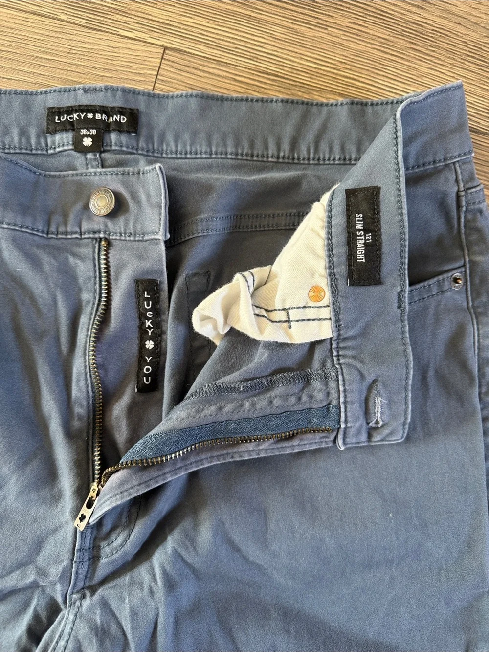 Lucky Brand Men's Straight Jeans in Dusty Blue